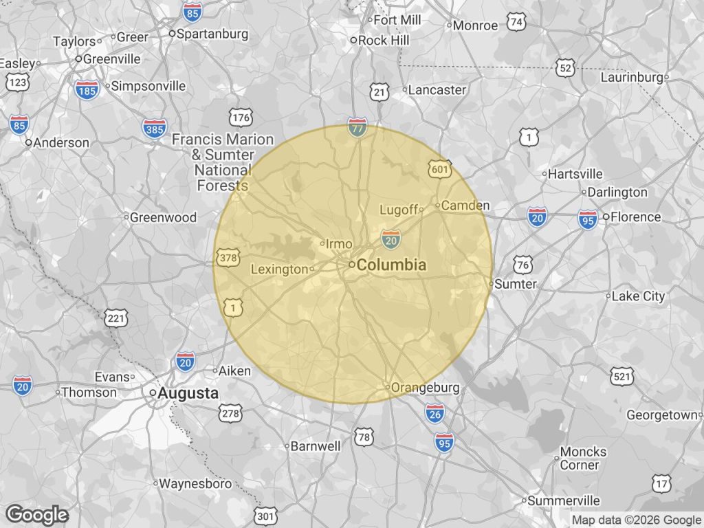 columbia service area